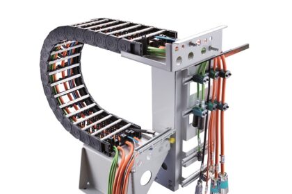 Fully harnessed cable carrier systems from TSUBAKI KABELSCHLEPP are suitable for a variety of different industries and applications