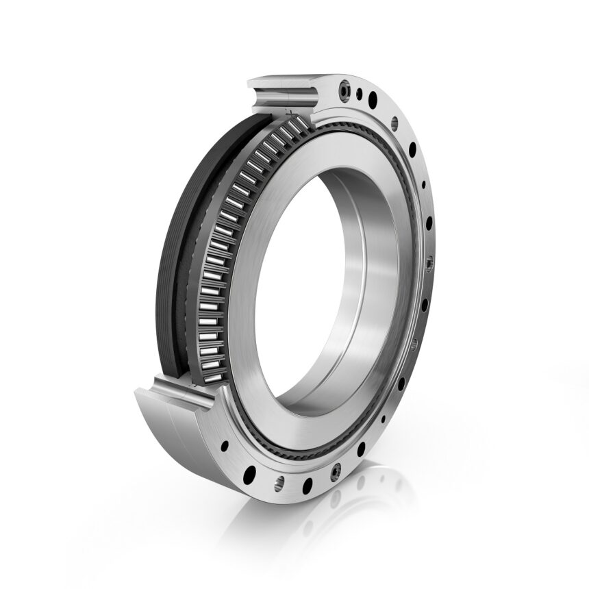 New XZU conical thrust cage needle roller bearing for robot and cobot joints: 20 per cent less friction and 30 per cent greater rigidity