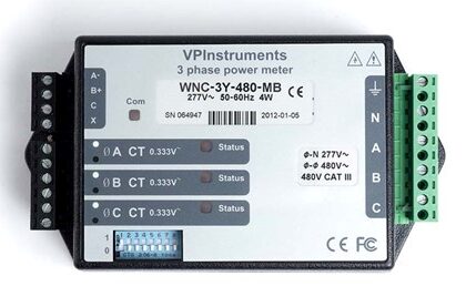 Applications include power consumption of large consumers (i.e. compressors, dryers, pumps, water chillers)