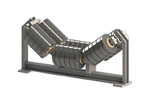 Conveyor belt rollers in a system