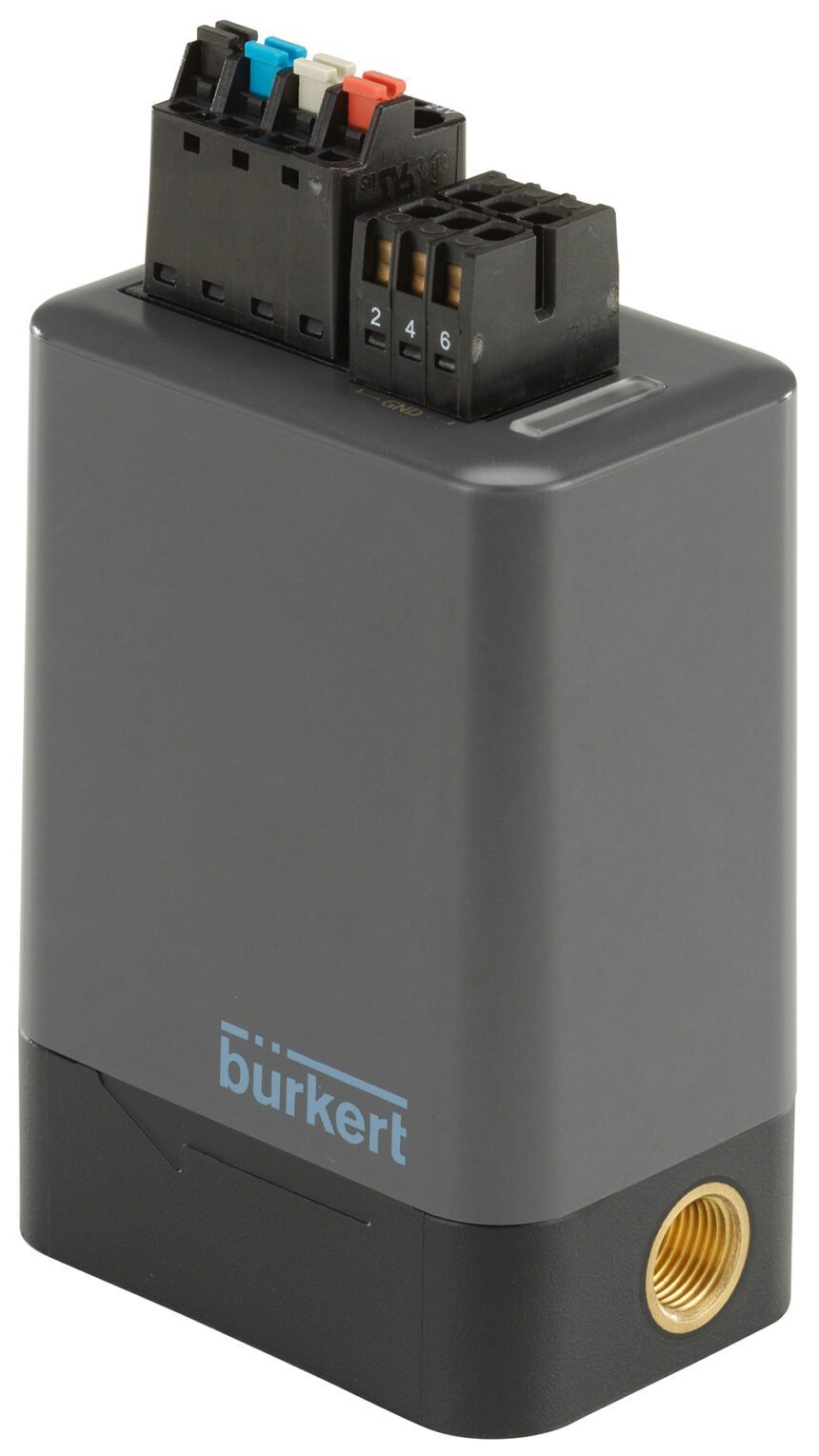 The bidirectional control of the pressure controller Type 8763 allows the pressure inside the container to be increased or actively reduced for precise and repeatable dosing
