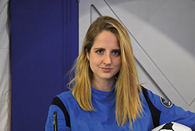 Sabrina Kerber, a space architect for the European Space Agency