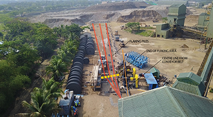 Replacing 24km of belting during second shutdown