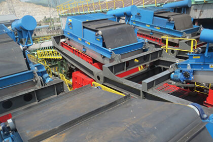 Bunting Electro Overband magnets in a coal mining operation