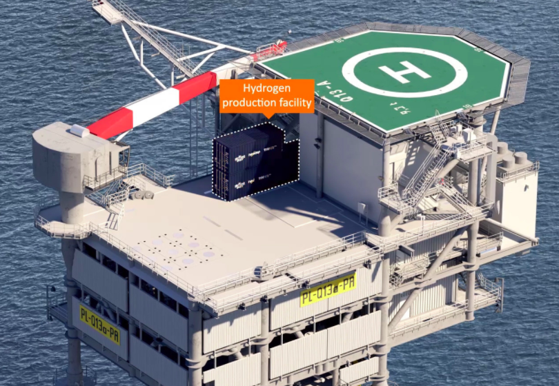 The positioning of the electrolyser unit