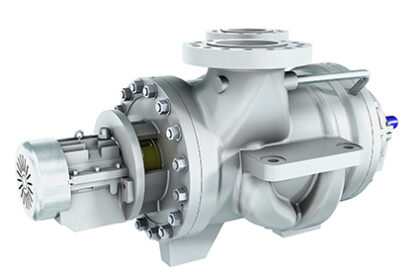 A typical coker charge pump is a two-stage radially split pump, API 610 type BB2