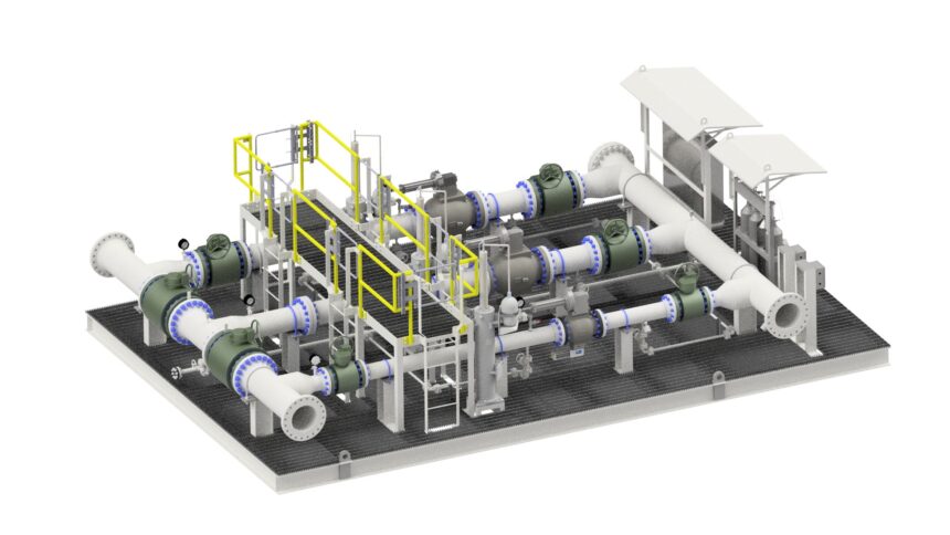 Celeros FT brand M&J Valve offers a fully skidded surge relief system that continuously detects the rate of pressure rise in the system and will react before a surge event can occur