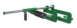 The Groove Tool reduces yaw brake noise, by cutting grooves in the yaw brake disc, which acts like a razor as the turbine moves to meet the wind, cutting detritus from the brake pad