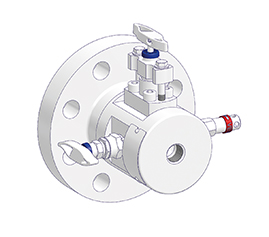 Instrument monoflange: DBB (OS&Y/needle/needle)