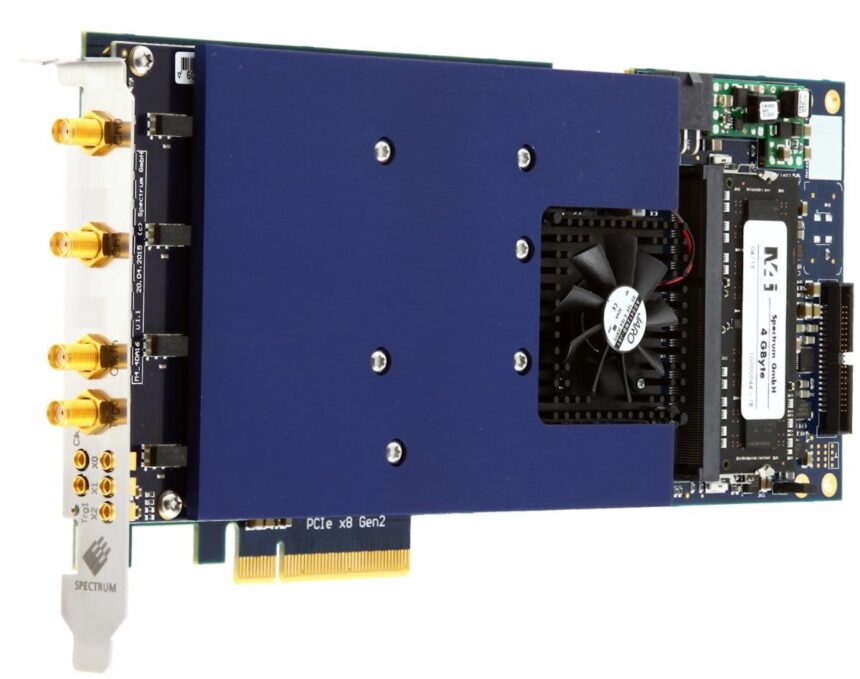 The M4i.6631-x8 is used by many quantum scientists to move single atoms, thanks to the low-noise and high-speed signals generated by this PCIe card