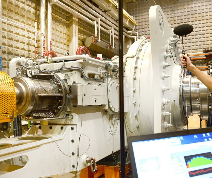 Fig . 9b. The process of gearbox testing and running-in