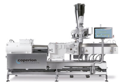 The Coperion ZSK Mc18 screw extruder. Photo via Coperion.