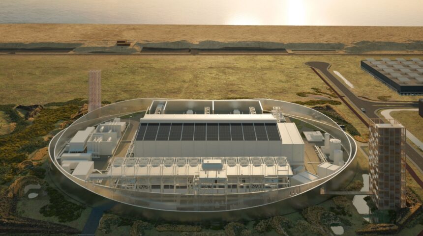 Illustration of the proposed Holland Hydrogen I site. Source: Shell