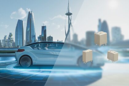 Three new miniature, high-performance DC relays from Omron target the automotive sector