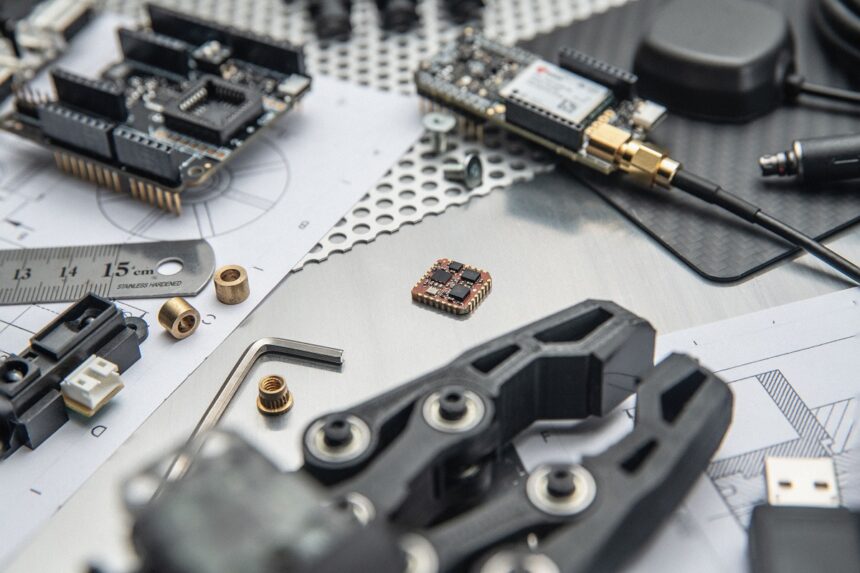 Xsens MTi-8, a miniature surface-mount sensor from Movella, provides dead reckoning inputs to fill gaps or correct errors in data from RTK GNSS receivers