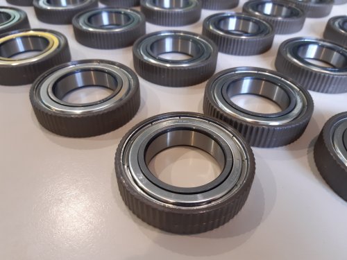 Applicable on the inner and outer ring, the patented insulation layer thickness ranges from 0.7 to 1.2mm. Image via NSK.