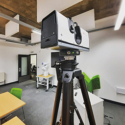 The team makes use of various scanners and motion capture machines