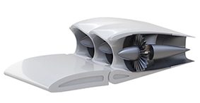 The Lilium Jet’s electric engines are integrated into the wingflaps to improve aerodynamics