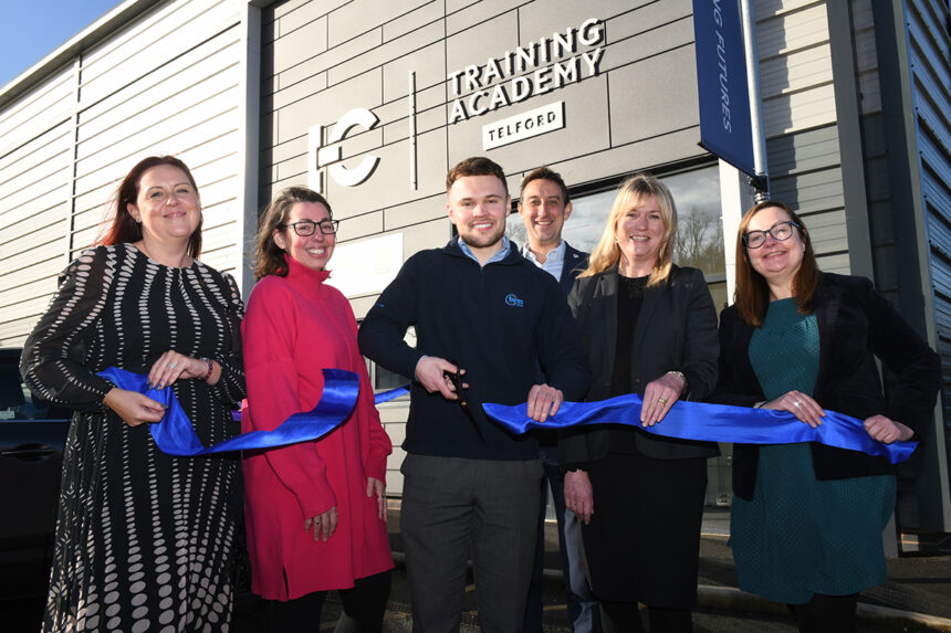 James Morgan, In-Comm Training’s Apprentice of the Year, officially opened the Telford Technical Academy
