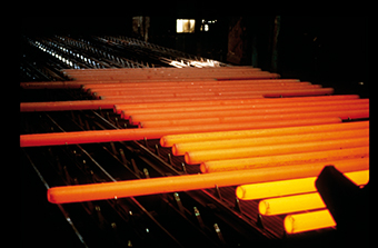 The cooling bed for Ovako’s ultra-clean steel bars