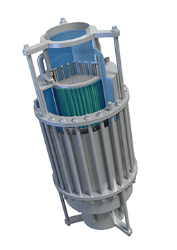 Image shows the Dual Fluid reactor core