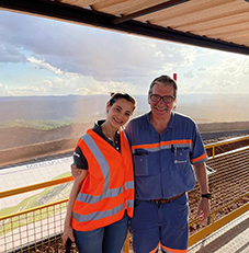 Amanda Coelho from Sulzer and Cesar Carraro from Anglo American at Minas-Rio