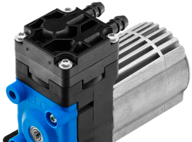 The NMP 820 gas pump is compact, quiet and efficient