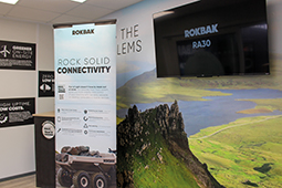 Rokbak presented its improved Haul Track telematics system at ConExpo