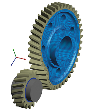 Gear body deformations affect the contact pattern between gears