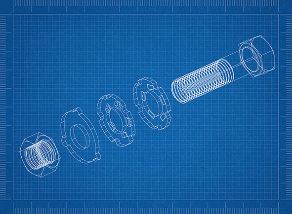 A fastener CAD file
