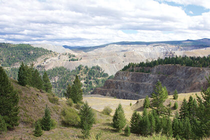 The Copper Mountain Mine in British Columbia, Canada, is a conventional open pit, truck and shovel operation