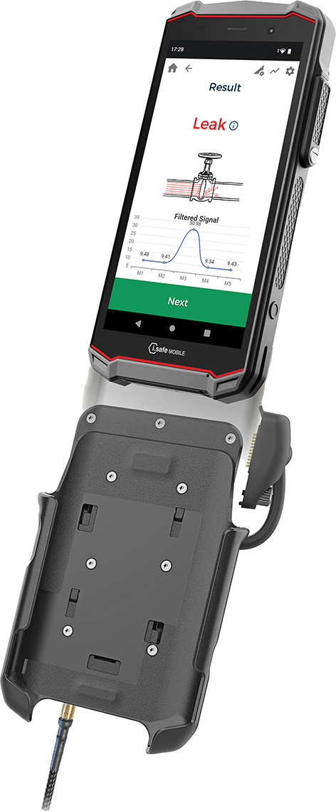 Acoustic emission sensors are connected to the IS540.1