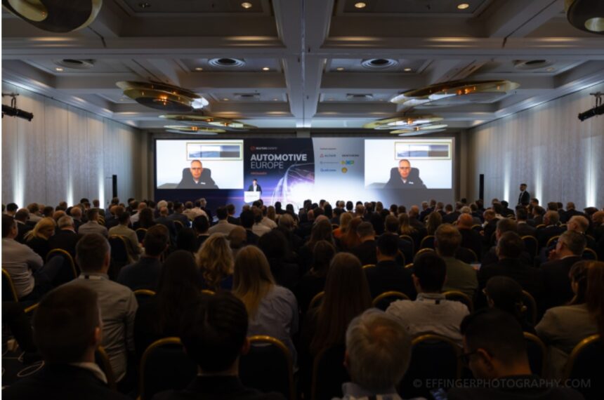 Stellantis CEO Carlos Tavares speaking at Automotive Europe 2024. Image via Reuters Events.