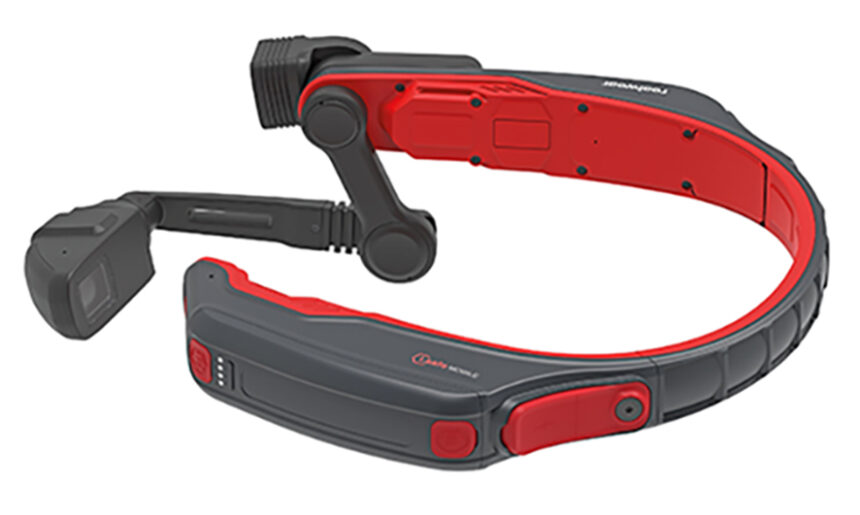 The head-mounted wearable has an intuitive voice control for completely hands-free operation