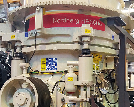 The Nordberg HP350e provides performance and uptime in a more sustainable way