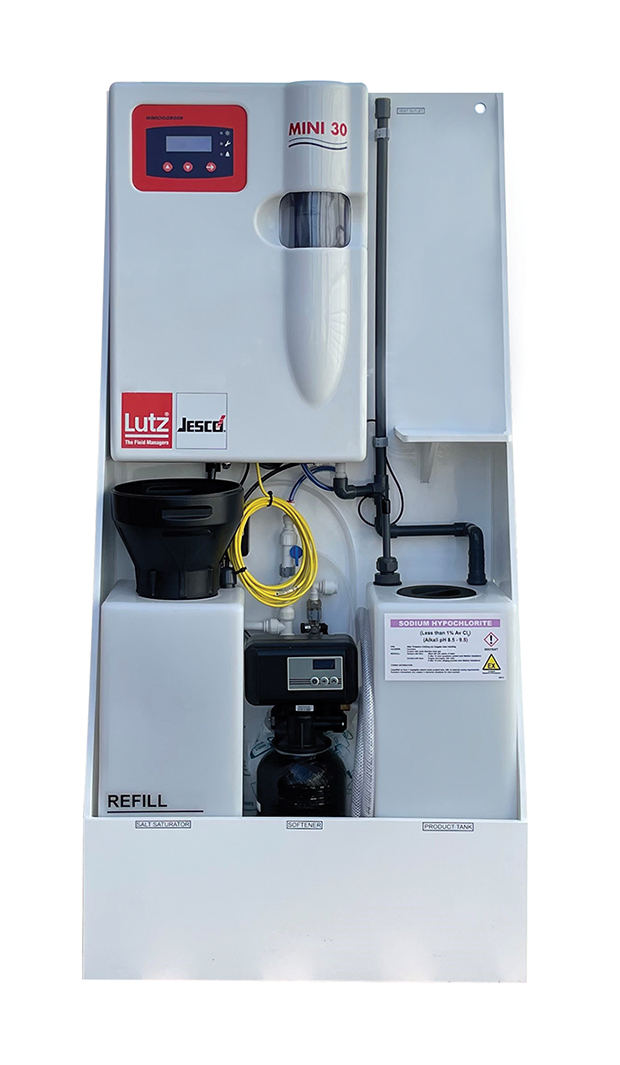 The Easyzon L consists of a reactor mounted in a protective cabinet