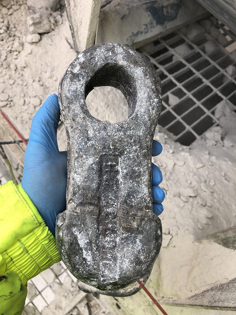 Tramp ferrous metal separated by the ElectroMax-Plus