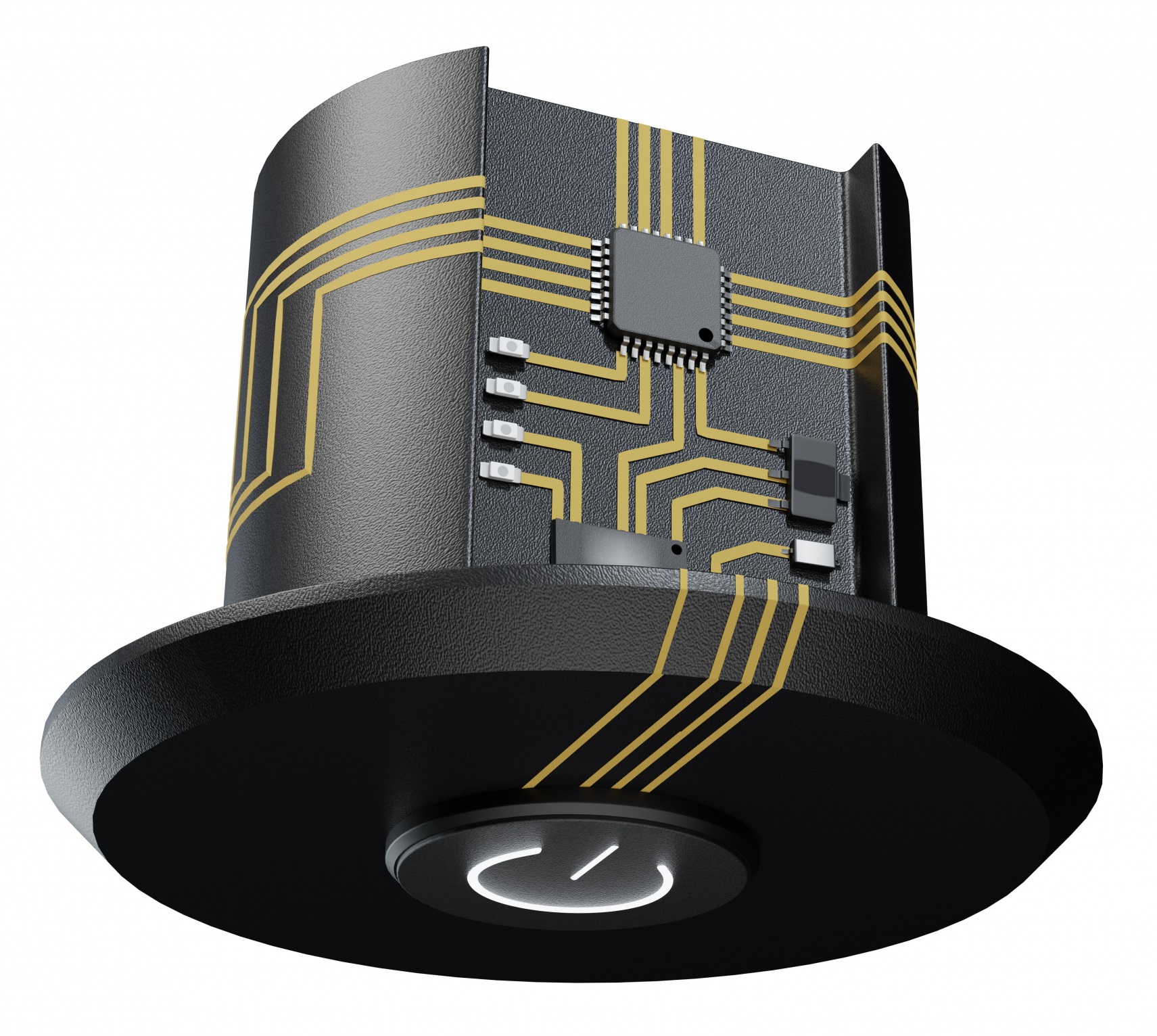 By integrating functions and the three-dimensional routing of circuit tracks, the design space for the electronics of hearing aids can be optimally utilised