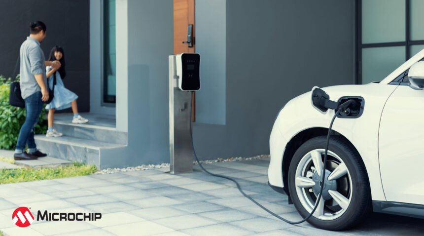 A photo of Microchip's new charging unit