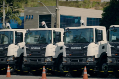 The new teleoperated truck being used in Brazil.
