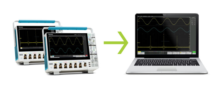 A photo demonstrating the new TekHSI device