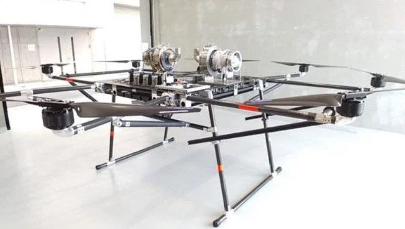 A photo of a drone using the new bearings