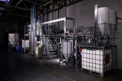 A photo of Integrals Power LFP pilot line