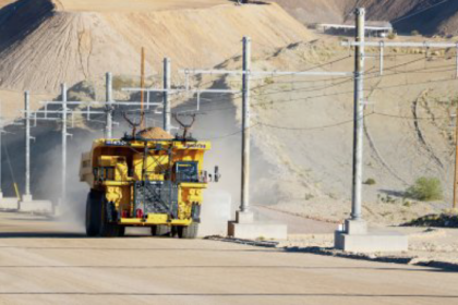 A photo of Komatsu's new truck