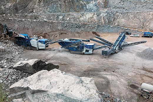 Interlinked Kleemann plant train with an external power supply option