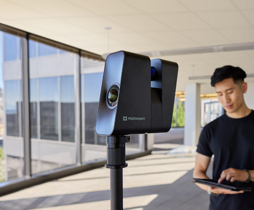 Matterport's Pro3 camera can capture 3D imaging both inside and outside