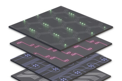 Oxford Ionics’ trapped-ion processors use a proprietary, patented Electronic Qubit Control (EQC) system to control the qubits. Image via Oxford Ionics.