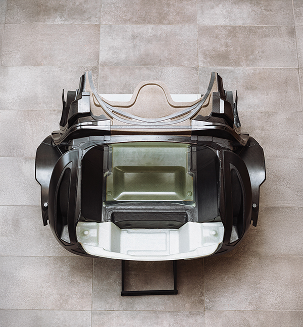 The demonstrator showcased how the manufacturing of composite components could be decarbonised