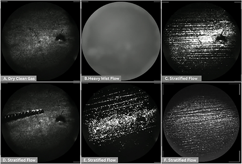 The variety of flow regimes observed