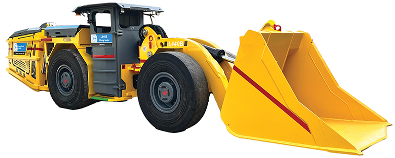 The L440B battery-powered mining loader, launched in 2024, with a tramming capacity of 4.6t